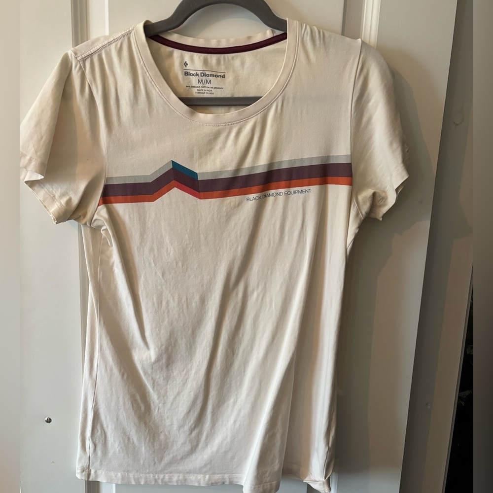 Black Diamond women Cream Graphic T-Shirt